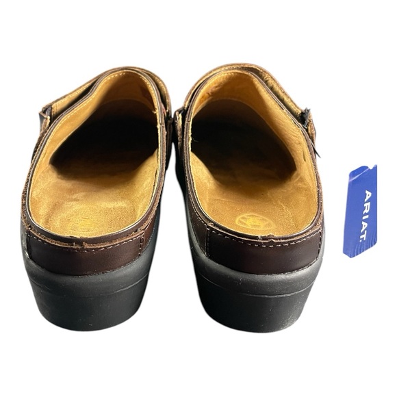 Ariat Brown Leather Clogs - Comfortable & Stylish - Picture 2 of 7